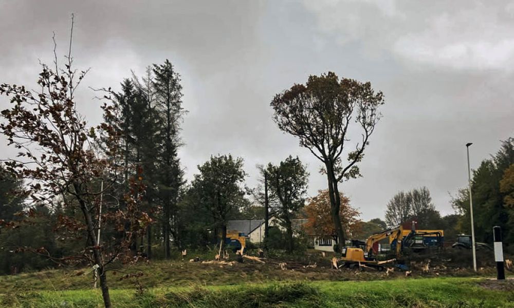 South Lanarkshire restaurant owners admit 'mistake' in cutting down trees